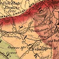 Detail of Johnson's North and South Carolina